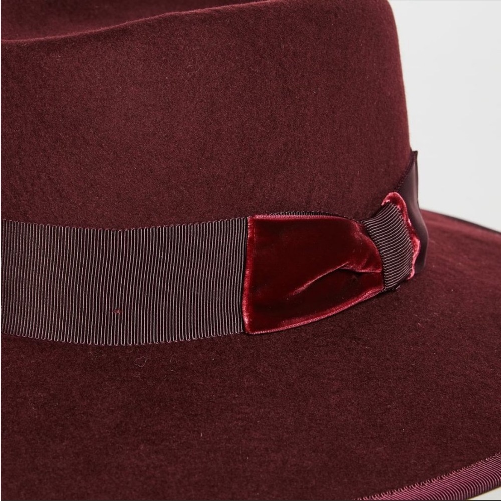 NEW NWT Veronica Beard Freya Freya Merlot Hat M - Picture 2 of 8
